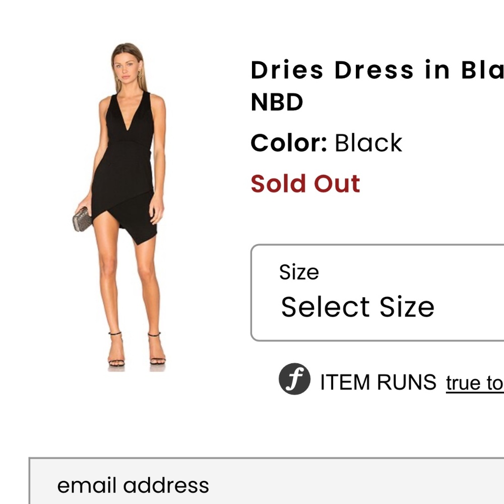Revolve Black dress by NBD